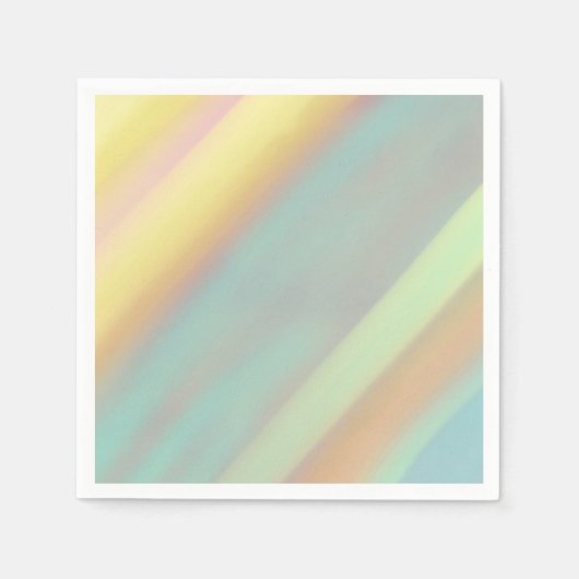 Strand Kust Pastel Strepen Servet (Voorkant)