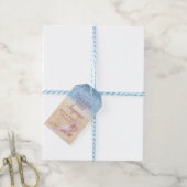 Strand kust schelp dank je wel cadeautje cadeaulabel (Met Touw)