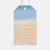 Strand kust schelp dank je wel cadeautje cadeaulabel (Achterkant)