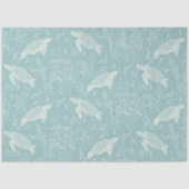 Strand Kust Zee Schildpad Zeester Aqua Decoupage Tissuepapier (Voorkant)