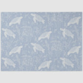 Strand Kust Zee Schildpad Zeester Blauw Decoupage Tissuepapier (Voorkant)