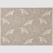 Strand Kust Zee Schildpad Zeester Tan Decoupage Tissuepapier (Voorkant)