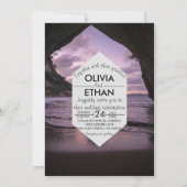 Strand Kust Zeekust Zomer Marine Trouwen Kaart (Voorkant)