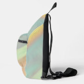 Strand Kust Zeeschelp Patroon Aangepaste Naam Sling Bag (Rechts)