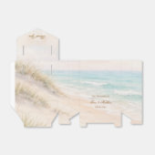Strand kust zomer bruiloft bedankdoosjes (Uitgevouwen)