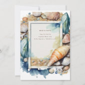 Strand Kustoceaan BABYDOUCHE VERJAARDAG BRUILOFT Kaart (Achterkant)