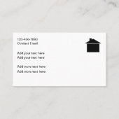 Strand Kustvastgoed Thema Zakelijke Kaarten Visitekaartje (Achterkant)