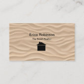 Strand Kustvastgoed Thema Zakelijke Kaarten Visitekaartje (Voorkant)