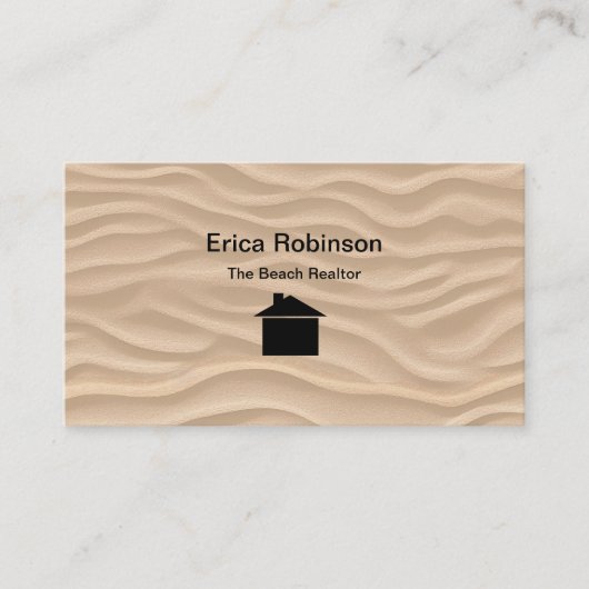 Strand Kustvastgoed Thema Zakelijke Kaarten Visitekaartje (Voorkant)