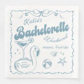 Strand Laatste Toast Bachelorette Party servetten (Voorkant)