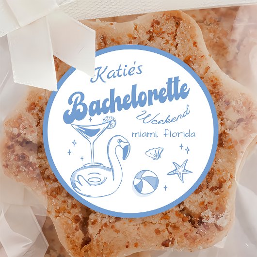 Strand Laatste toast Bachelorette Party Sticker