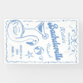 Strand Laatste Toast Bachelorette Weekend Banner (Horizontaal)