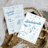 Strand Laatste Toast Bachelorette Weekend Kaart