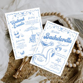 Strand Laatste Toast Bachelorette Weekend Kaart