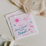 Strand Laatste Toast Bachelorette Weekend Servet<br><div class="desc">Verhoog je vrijgezellenfeest met onze Last Toast Round Sticker! Perfect voor gunsten en inrichting,  het is een leuke en levendige aanvulling op uw viering. Bijpassende items in Cava party design.</div>