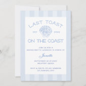 Strand Laatste toast op de kust Bachelorette Weeke Kaart (Voorkant)