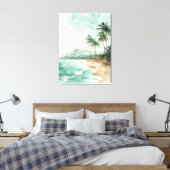 Strand Landschap Canvas Afdruk (Insitu (Slaapkamer))
