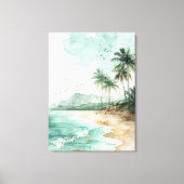 Strand Landschap Canvas Afdruk (Voorkant)