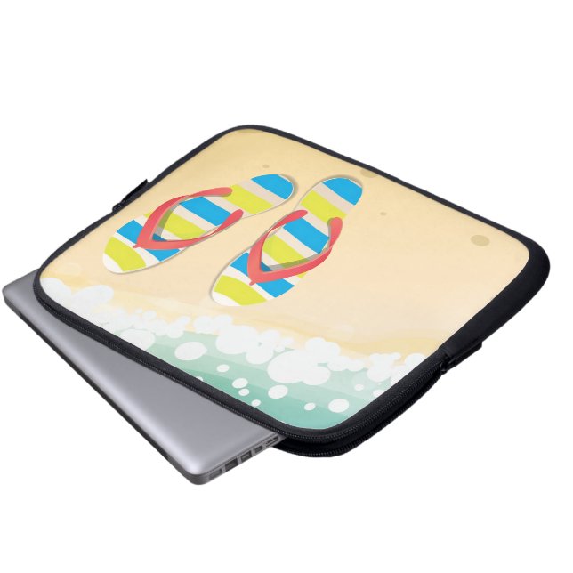 Strand Laptop Sleeve (Voorkant onderkant)