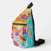 Strand leven gepersonaliseerd sling bag (Rechterhoek)