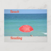 Strand lezen fotografische reizen briefkaart (Voorkant)