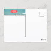 Strand lezen fotografische reizen briefkaart (Achterkant)