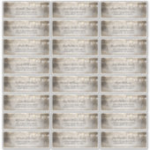 Strand Licht Bruiloft Gast Naam Adresetiketten Sticker (Voorkant)