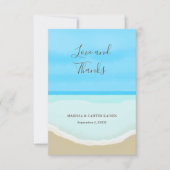 Strand Liefde en Bedankt Bruiloft Dank u (Voorkant)