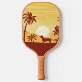 Strand Liefdevolle Dachshund Pickleball Gift Pickleball Paddle