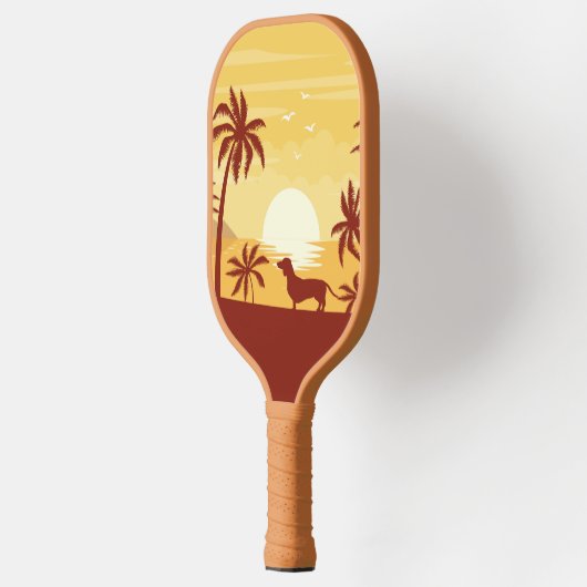 Strand Liefdevolle Dachshund Pickleball Gift Pickleball Paddle (Links)