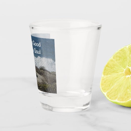 Strand Liefhebber Kustlandschap Ocean Beachcomber Shot Glas (Rechts)