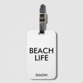 Strand Life Badmeester Gift Bagagelabel (Voorkant (verticaal))