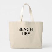 Strand Life Badmeester Gift Grote Tote Bag (Achterkant)