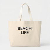 Strand Life Badmeester Gift Grote Tote Bag (Voorkant)