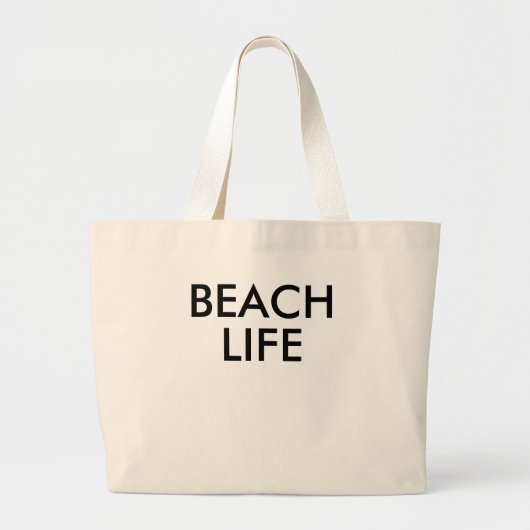 Strand Life Badmeester Gift Grote Tote Bag (Voorkant)