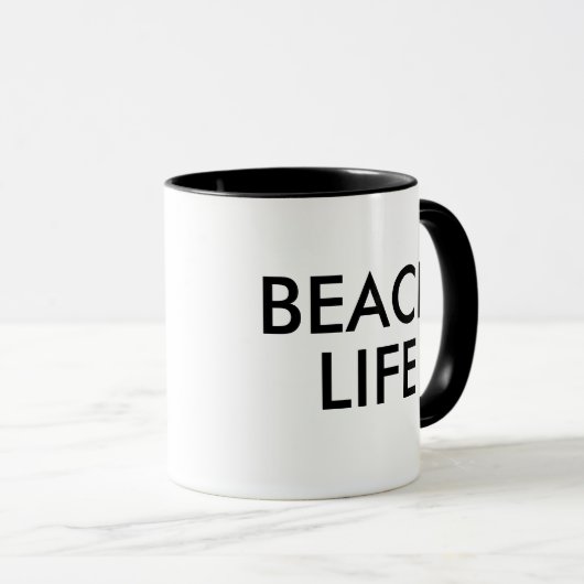 Strand Life Badmeester Gift Mok (Voorkant rechts)