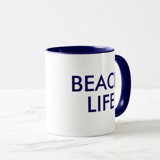Strand Life Badmeester Gift Mok (Voorkant rechts)