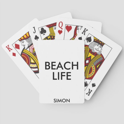 Strand Life Badmeester Gift Pokerkaarten (Achterkant)