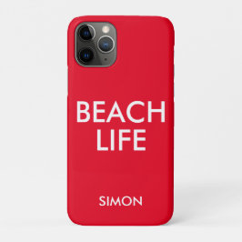 Strand Life Badmeester Gift Rood Case-Mate iPhone Case