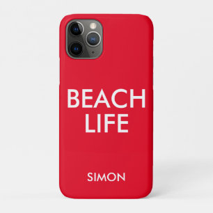 Strand Life Badmeester Gift Rood Case-Mate iPhone Case
