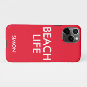 Strand Life Badmeester Gift Rood iPhone Hoesje (Achterkant horizontaal)