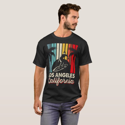 Strand Los Angeles Californië T-shirt (Voorkant volledig)