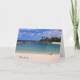 Strand Mahalo Bedankkaart