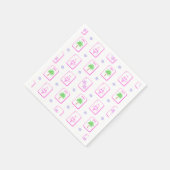 Strand Mahjong Bikini Zeester Palmboom Kust Servet (Hoek)