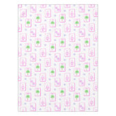 Strand Mahjong Bikini Zeester Palmboom Kust Tafelkleed (Voorkant)