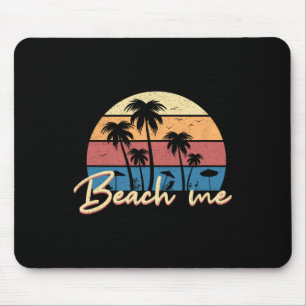 Strand Me Grappige Retro Palmboom Vakantie Zomer Muismat