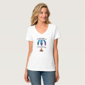 Strand Meer, minder zorgen – Boho Feathers & Campf T-shirt (Voorkant volledig)