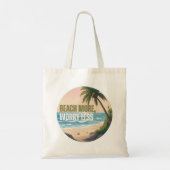 Strand Meer, Worry Minder Tote Bag (Achterkant)