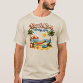 STRAND MEER ZORGEN MINDER T-SHIRT (Voorkant)