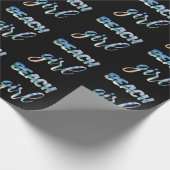 Strand Meisje Cadeaupapier (Hoek)